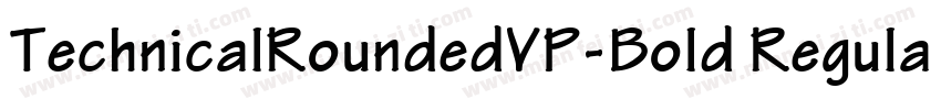TechnicalRoundedVP-Bold Regular字体转换